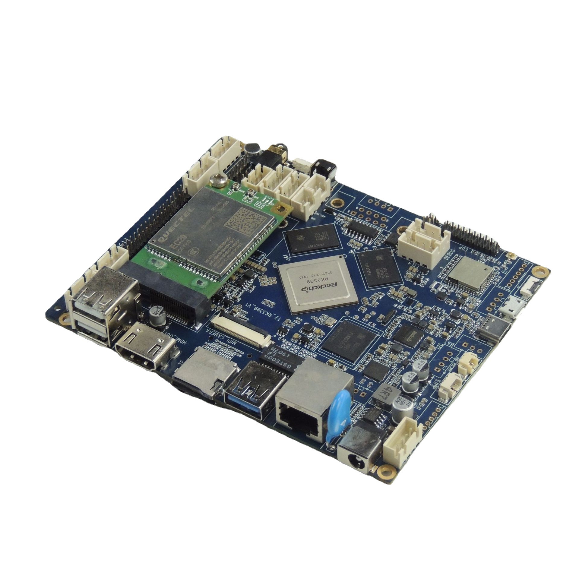 瑞芯微rk3399直播带货主板 支持hdmi高清输入rk3399视频直播方案