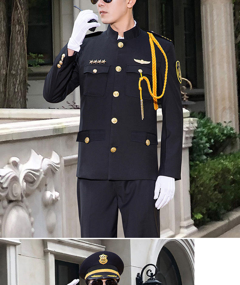 高档保安服春秋款形象岗位套装售楼长袖外套安保酒店物业礼宾制服