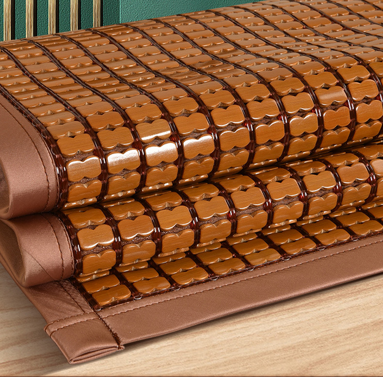 春龙夏季麻将席凉席1.8m折叠双人床富贵款三件套1.5米竹麻将凉席