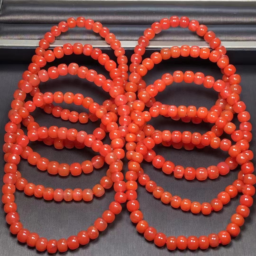 天然蜜蜡手链白花蜜蜡质浓郁手串文玩配饰可塘珠宝产地货源批发