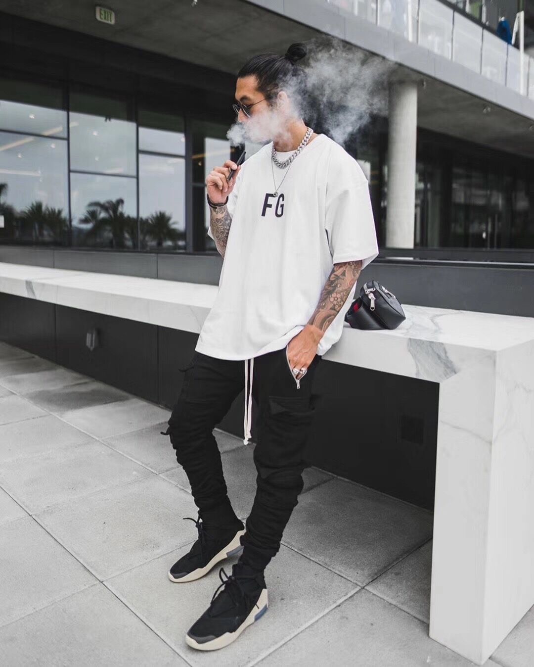 fog essentials 高街fg富贵炫彩3m反光 fear of god 男女短袖t恤