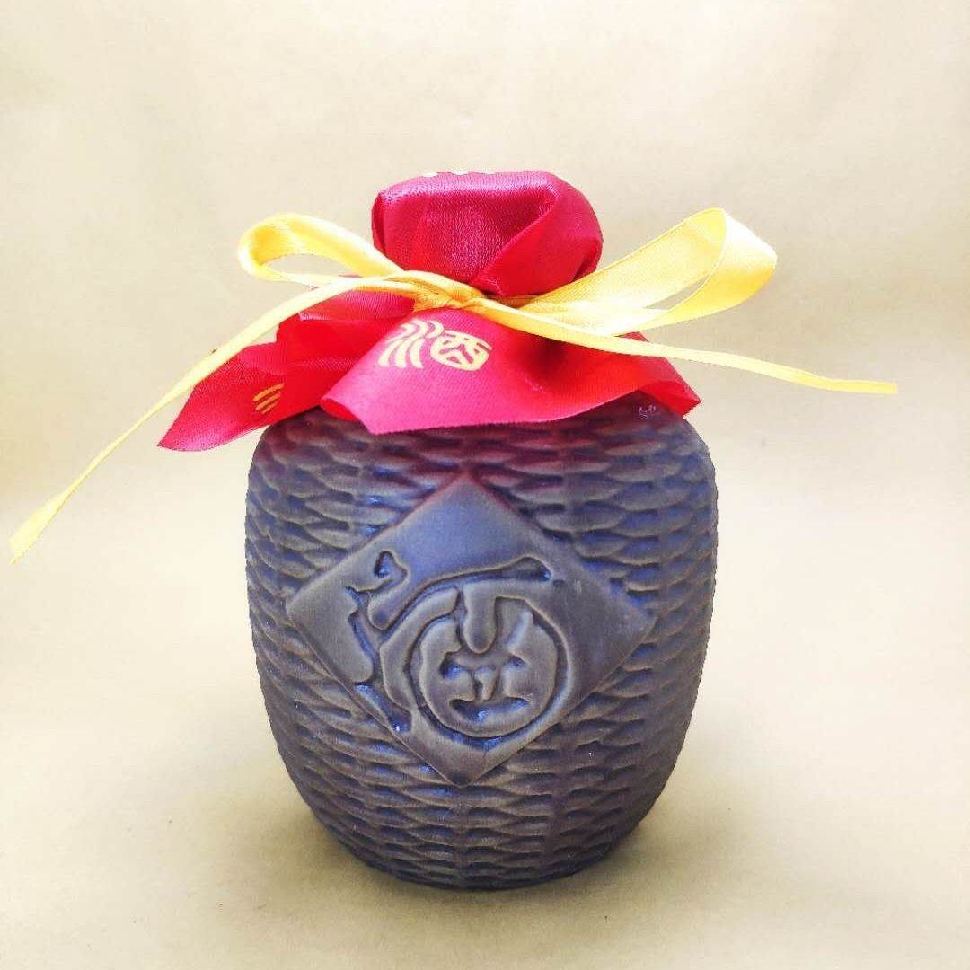复古风陶瓷酒瓶空瓶竹编样式土陶小酒坛子家用创意酒壶罐1-10斤装