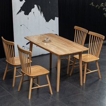 北欧实木温莎椅家用餐椅现代简约木椅子靠背椅餐厅饭店咖啡厅凳子