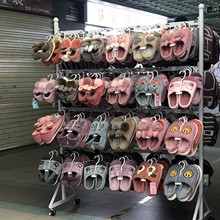 铁艺拖鞋展示架落地鞋子袜子架子超市鞋店鞋架中岛货架多层展示架