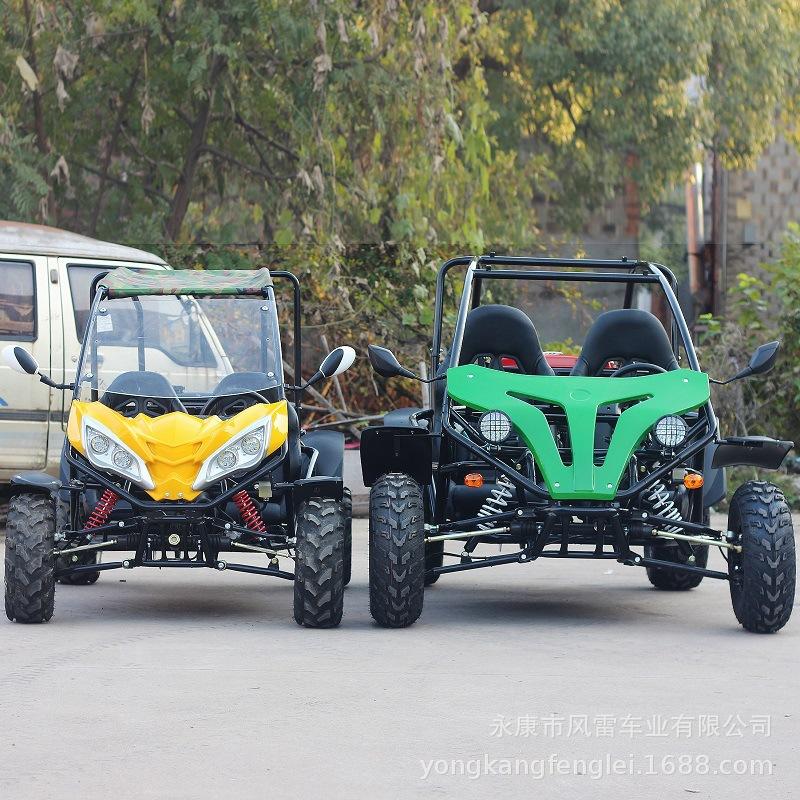 全地形四驱沙滩车双人卡丁车成人汽油四轮单人儿童电动越野摩托车