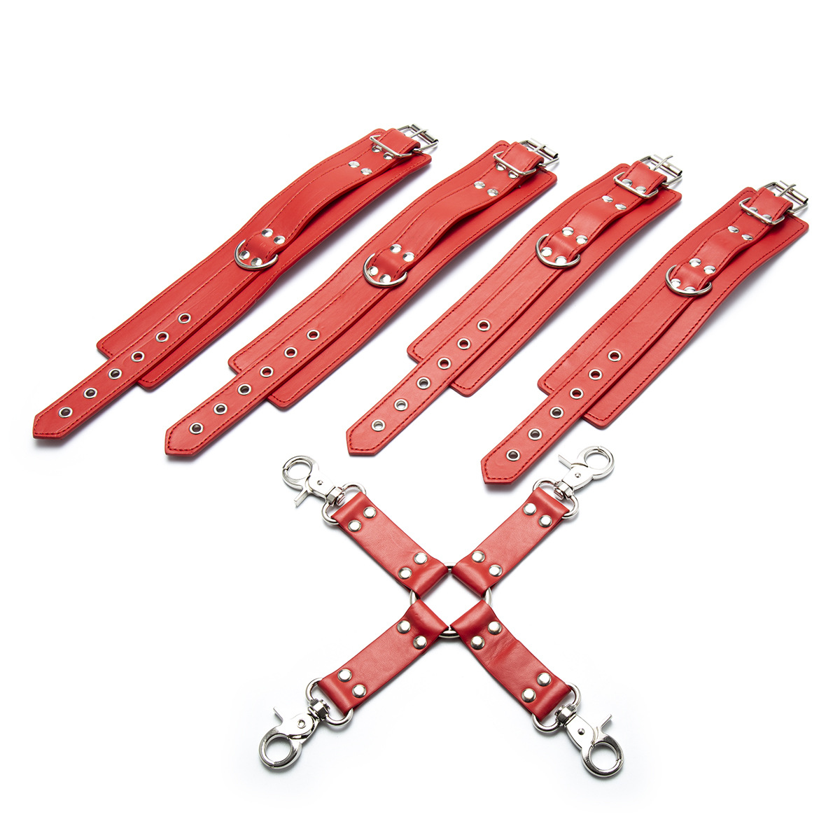 图片细节备注:有现货库存情况:黑色 红色颜色:389克克重:皮革pu十字架