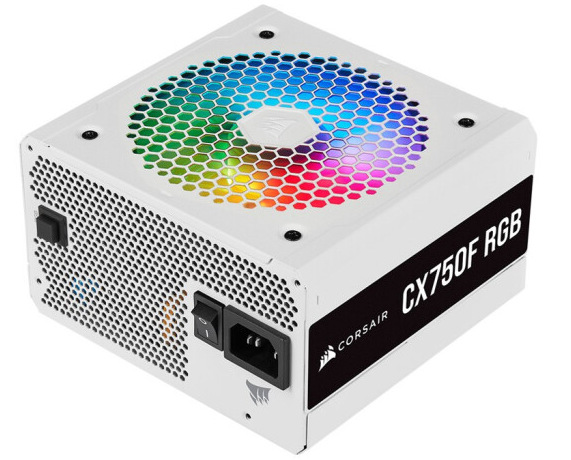 美商海盗船 (uscorsair) cx750f rgb 白色 750w全模组电源80plus