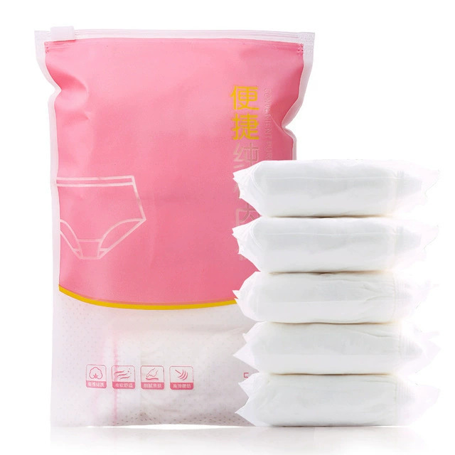 Disposable Underwear Women's Cotton Sterile Independent Packaging Super Portable Boxed Underwear Disposable Disposable Disposable Women's Underwear