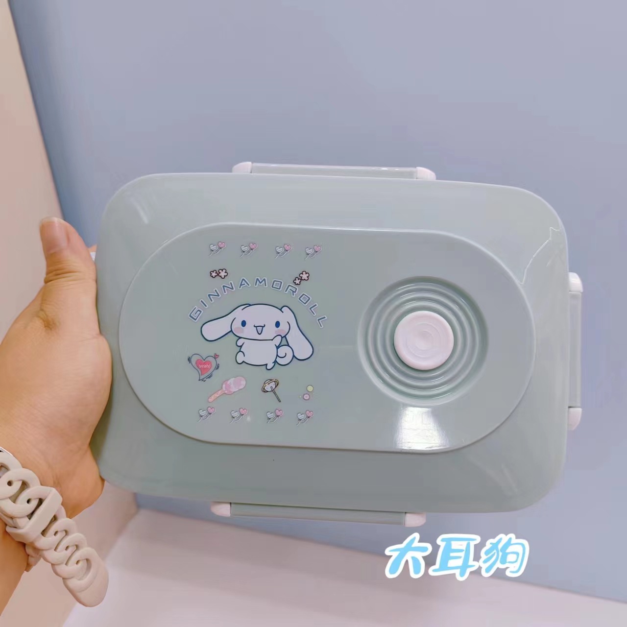 New Cartoon Sanrio Plastic Microwave Oven Three-Grid Student Lunch Box Office Worker Cute Crisper Bento Box