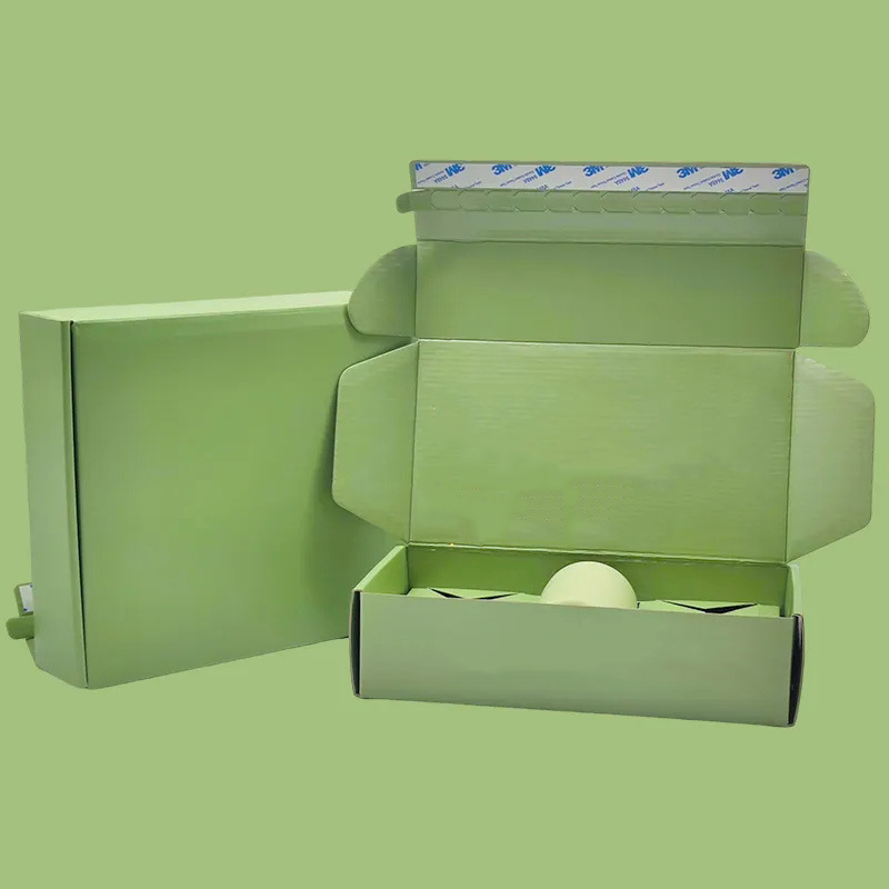 拉链纸箱一撕飞机盒彩盒白卡牛皮纸盒快递盒化妆品盒免胶带打包盒