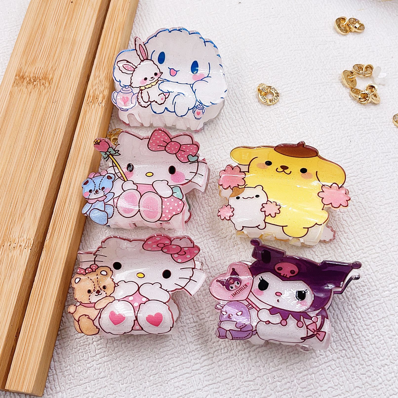 New Cartoon Small Animal Sanrio Grip Ins Cute Sweet Girl Back Head Hair Claw Headdress Shark Clip