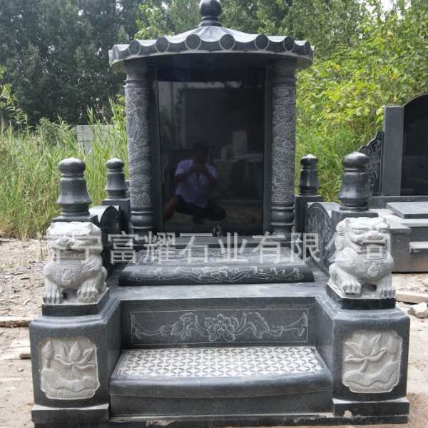 农村墓地土葬陵园公墓墓碑制作厂家 烈士人物雕塑墓碑组合碑套碑