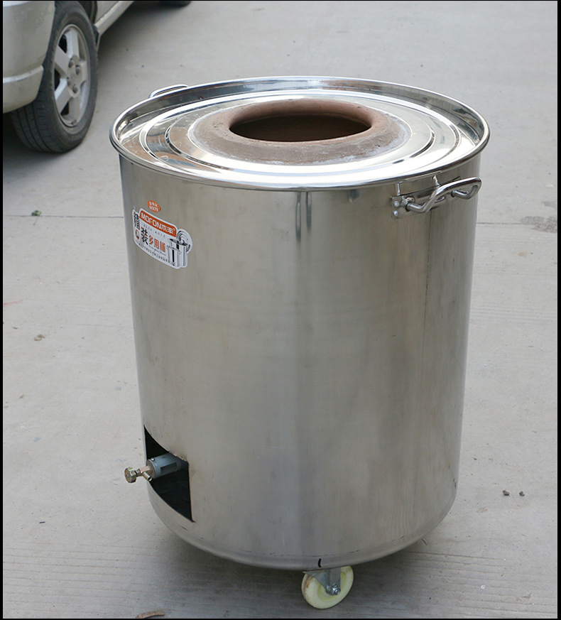 不锈钢烧炭烧饼炉子荆州锅盔缙云梅干菜炉子燃气摆摊商用烧饼烤炉