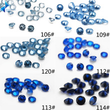 1mm~3mm圆形合成尖晶石 梧州人工蓝宝石 耐高温不变色 首饰镶嵌