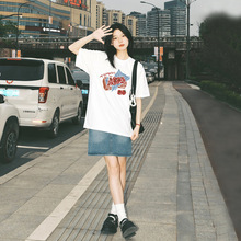 白色短袖T恤女2025新款夏季小众设计感宽松棉内搭半袖正肩上衣t