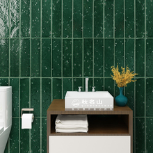绿手工艺术瓷砖北欧异形砖酒店餐厅背景墙厨房卫生间浴室墙面砖墨