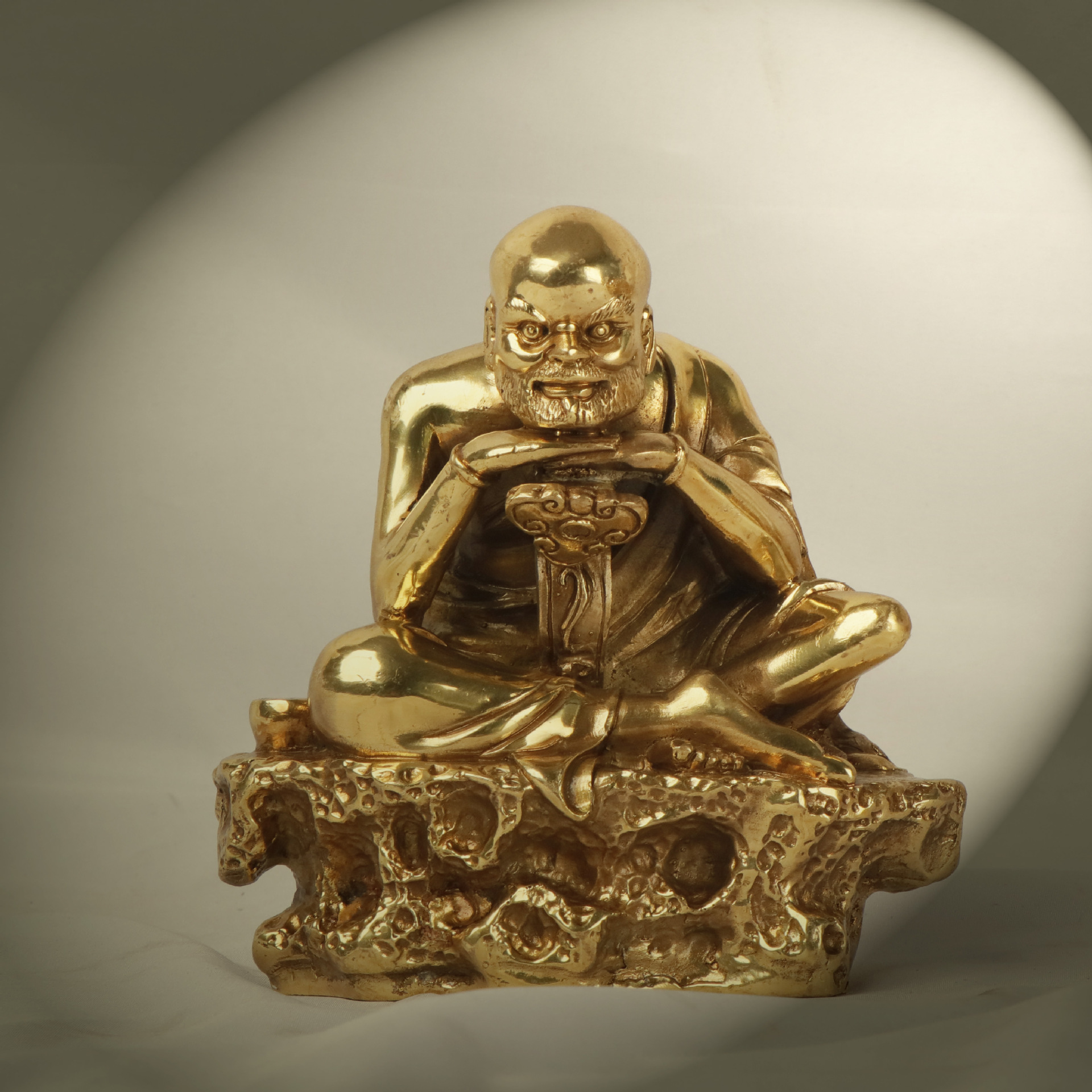 杨铜记纯铜十八罗汉 黄铜十八罗汉整套 十八铜人铜佛摆件厂家批发