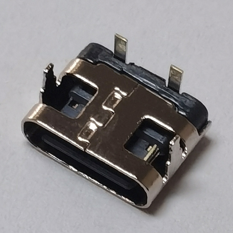 1 type-c充电款2p母座大电流type-c端子90度插板型