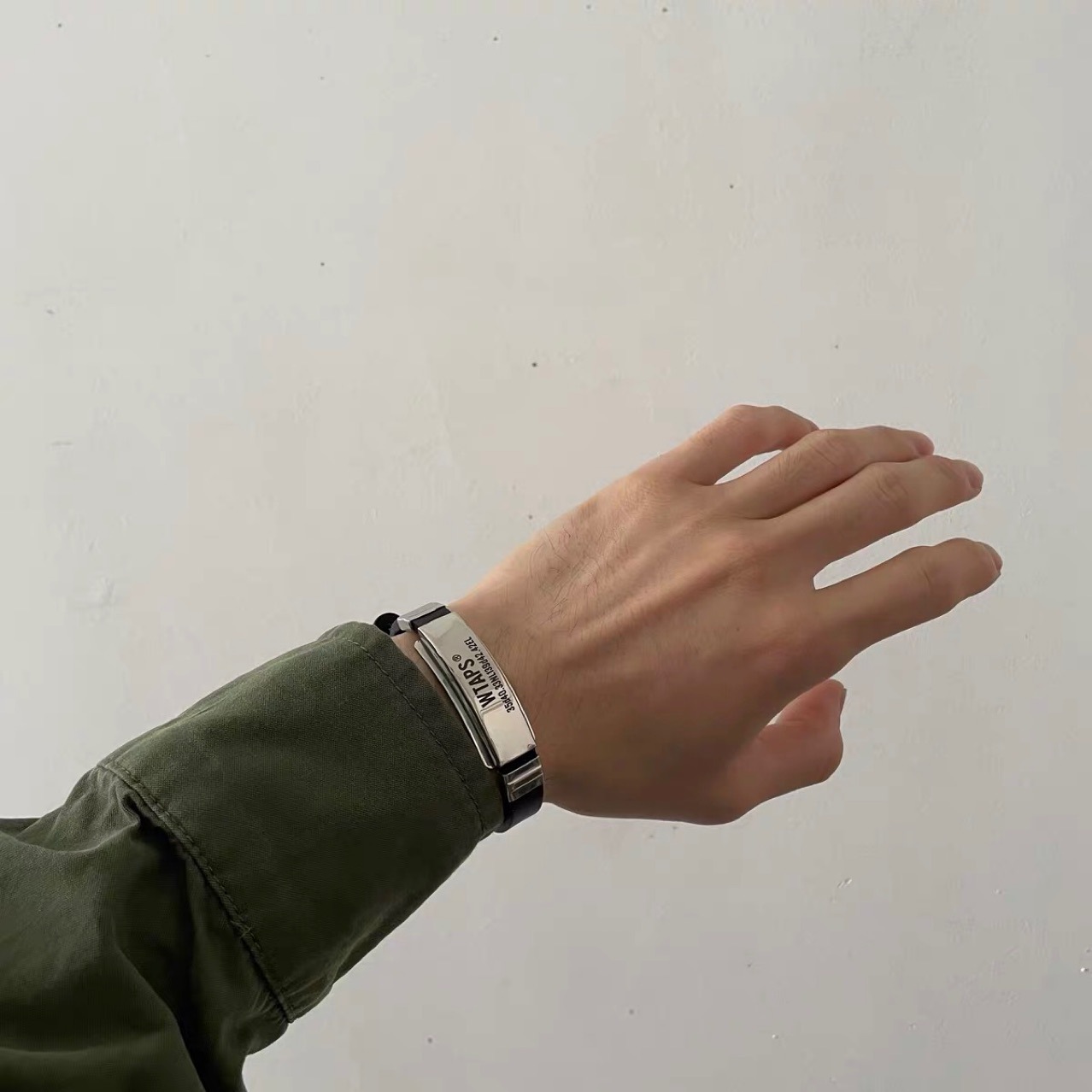 新款wtaps坐标纪念手环 日系军事风工装手链cityboy定制手饰潮