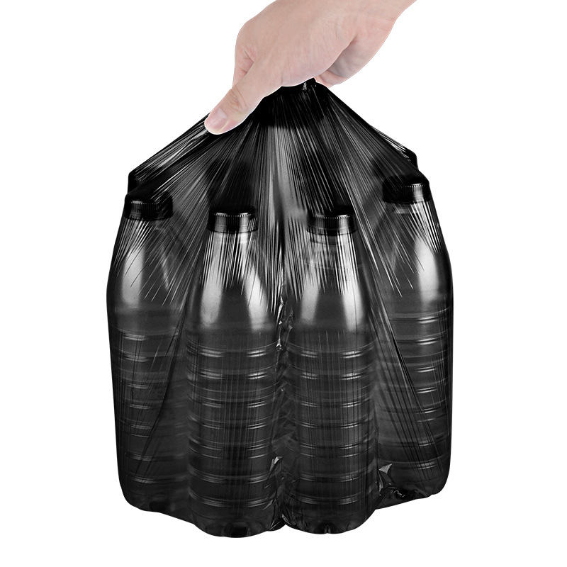 Garbage Bag Flat Mouth 150 Pcs Black Disposable Garbage Bag Kitchen Living Room Bathroom Flat Mouth Garbage Bag Wholesale