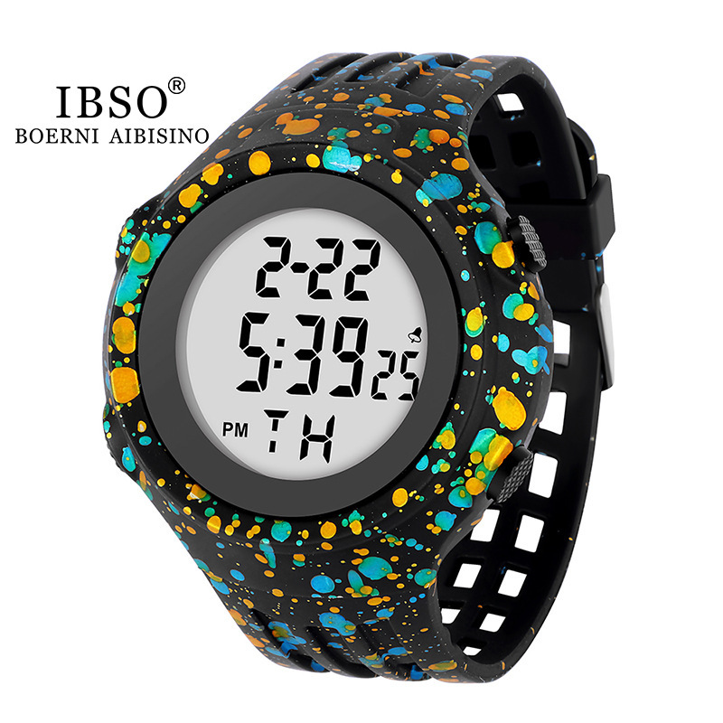Watch Men's New Student Trendy Men's and Women's Art Electronic Watch Waterproof Sports Fashion Large Dial