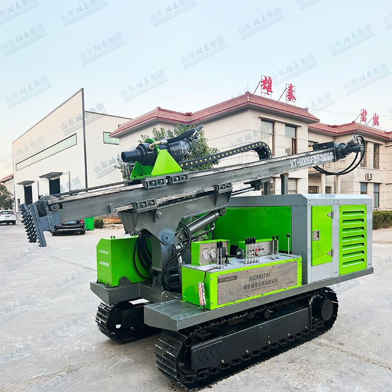 移机切换式动力头勘探钻机 冲击旋转环境检测钻机 光伏打桩孔设备