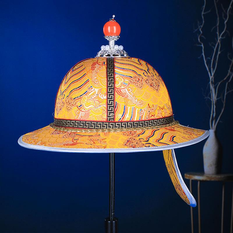 男士蒙古服饰帽子少数民族风舞蹈演出王爷帽子元朝走秀摄影写真