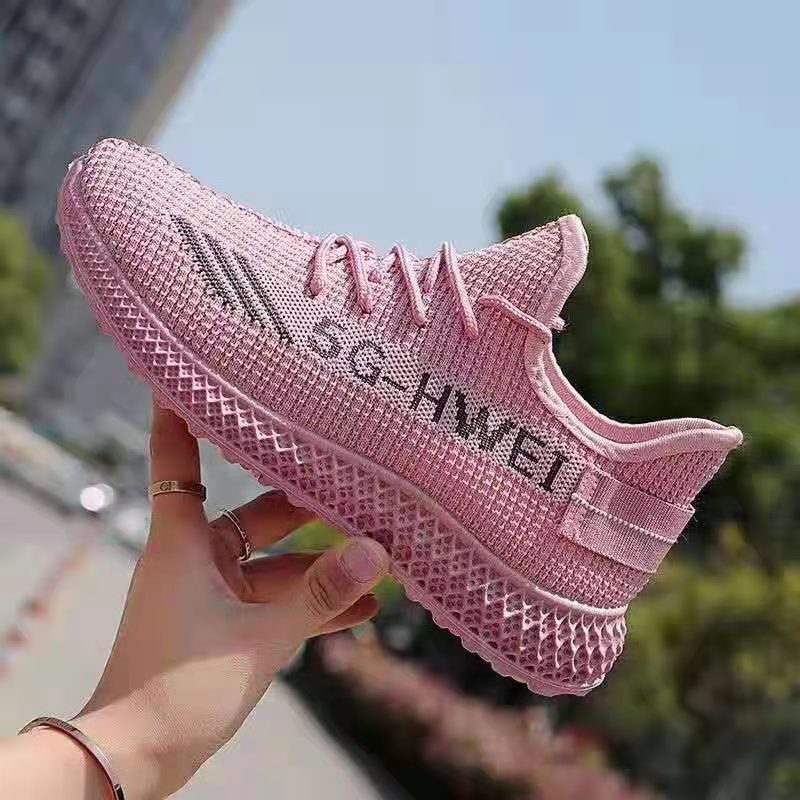 Women's Shoes 2021 New Single Layer Shoes Sports Style Casual Shoes Flying Woven Women's Casual Shoes Korean Style Women's Shoes Wholesale