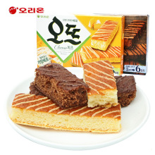 好丽友韩国进口食品欧式奶油巧克力派儿童办公室糕点饼干加餐零食