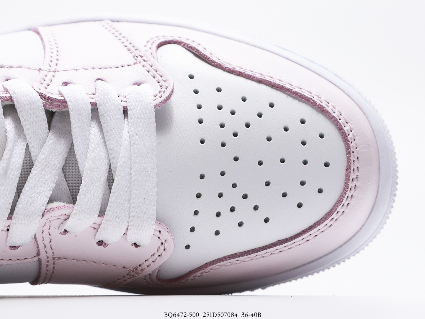 莆田鞋秋 乔1 aj1玫瑰粉紫罗兰运动鞋篮球鞋bq6472-500 一件代发