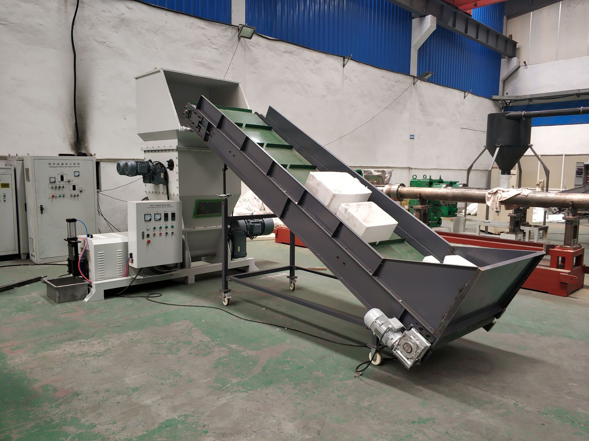 液压泡沫压缩造块机 聚苯乙烯压缩机 保温材料挤压造块机