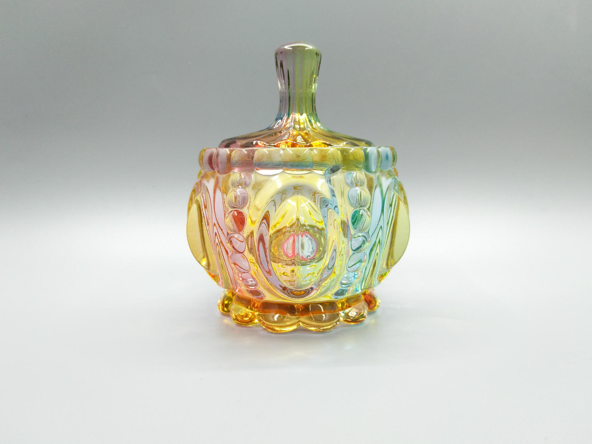 Colorful Colored Glaze Glass Candy Box