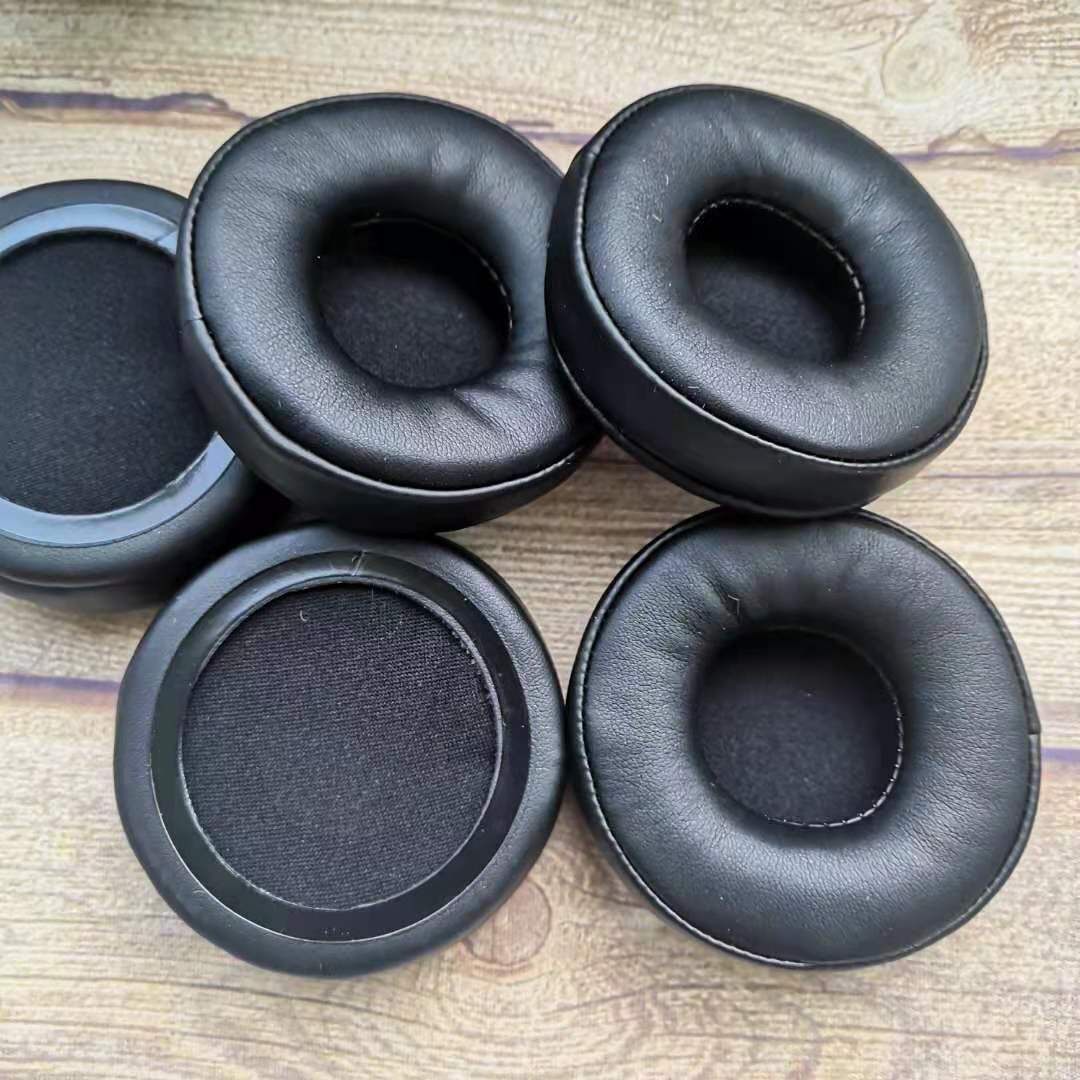 工厂现货供应蓝牙耳机耳套立体裁剪70mm直径耳罩皮套头戴耳机套