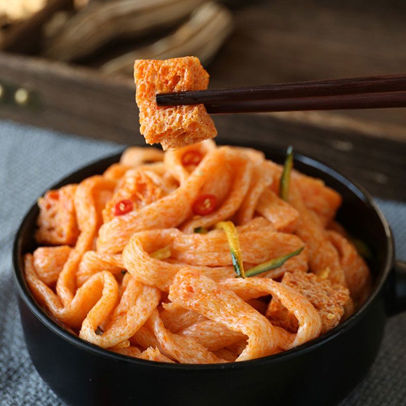 干牛筋面批发凉拌面筋凉皮免煮速食小吃店专用辣条河南特产-阿里巴巴