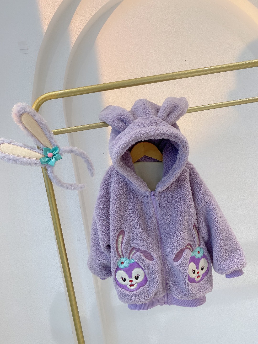 童装女童2021新款秋冬装儿童加绒星黛露卫衣连帽宝宝加厚洋气上衣