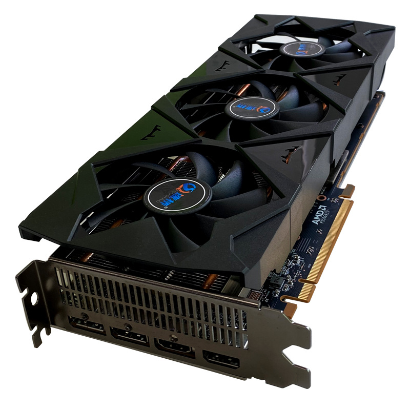 速桥新品rx5700xt 8g显卡全新gddr6台式电脑电竞直播渲染游戏显卡