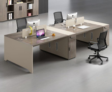 ZT办公家具桌椅组合卡座四4人位员工办公室桌子屏风工位职员办