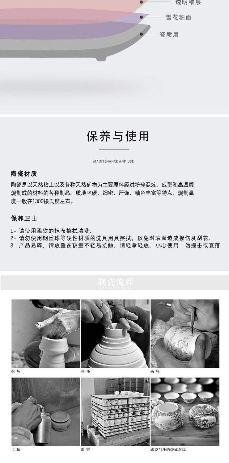 碗套装家用简约欧式陶瓷碗骨瓷餐具套装盘子碗碟套装