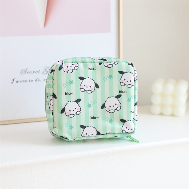 Cartoon Girlish Aunt Towel Storage Bag Compact Mini M Towel Large Capacity Portable Sanitary Napkin Sanitary Napkin Bag