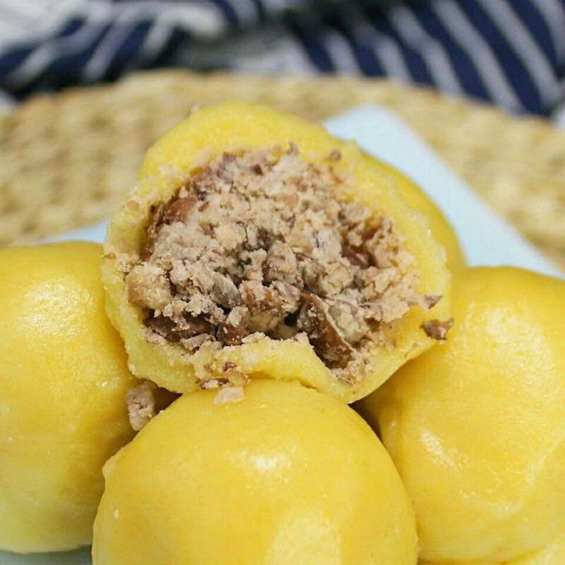 粘豆包东北特产批发手工大黄米白糯米黏芸豆馅江米面包邮跨境电商