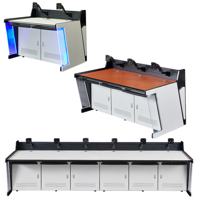 监控台操作台调度台指挥中心电视墙豪华双联三联桌子中控室控制台