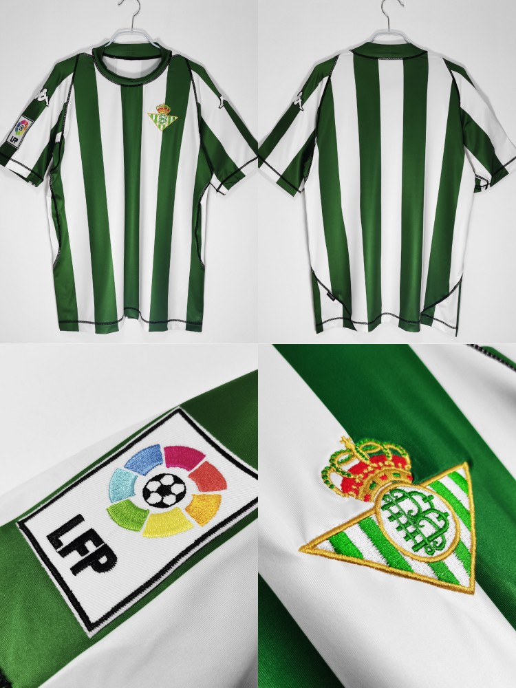 复古皇家贝蒂斯球衣10号卡纳莱斯西甲主场球衣足球服现货一件代发