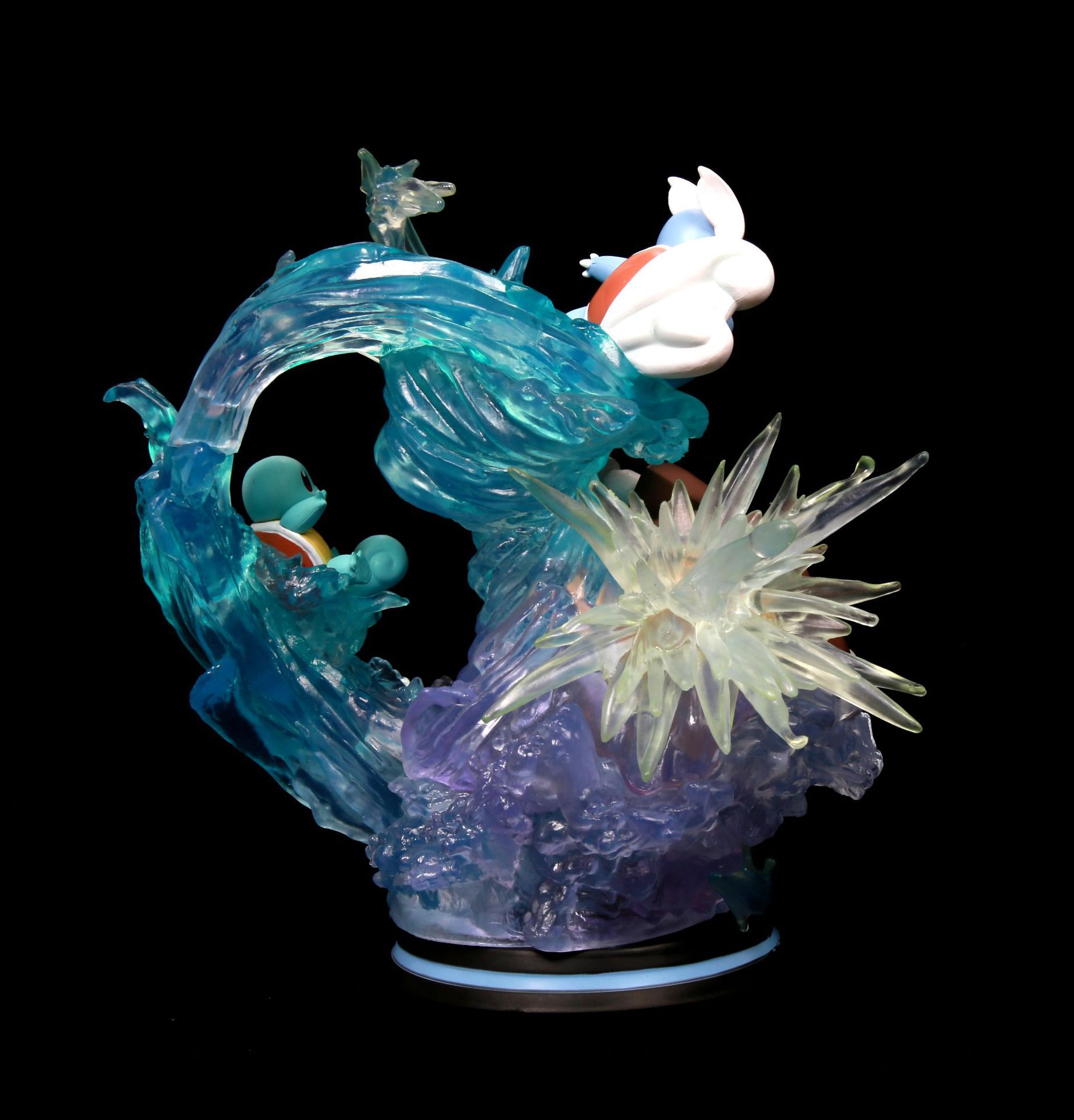 宠物小精灵 神奇宝贝 gk 超梦水箭龟 发光版 场景 摆件 盒装手办