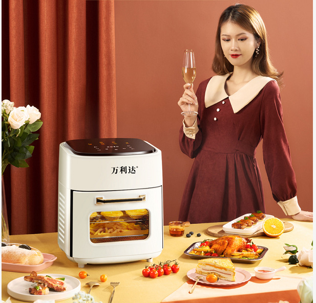 Malata Air Fryer Home Smart Touch Screen 4.5L Large Capacity English Cross-Border E-Commerce 110V Electric Oven