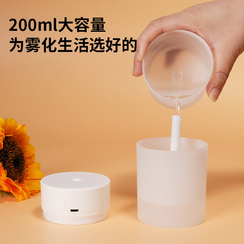 New Bedroom Moisturizing Aromatherapy Colorful Atmosphere Light Mini Car Purifying Air Home Humidifier Wholesale