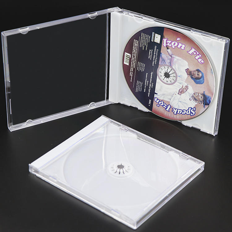 定制加厚款硬塑料ps光盘盒白色cd盒婚庆光碟vcd包装盒cd壳专辑盒