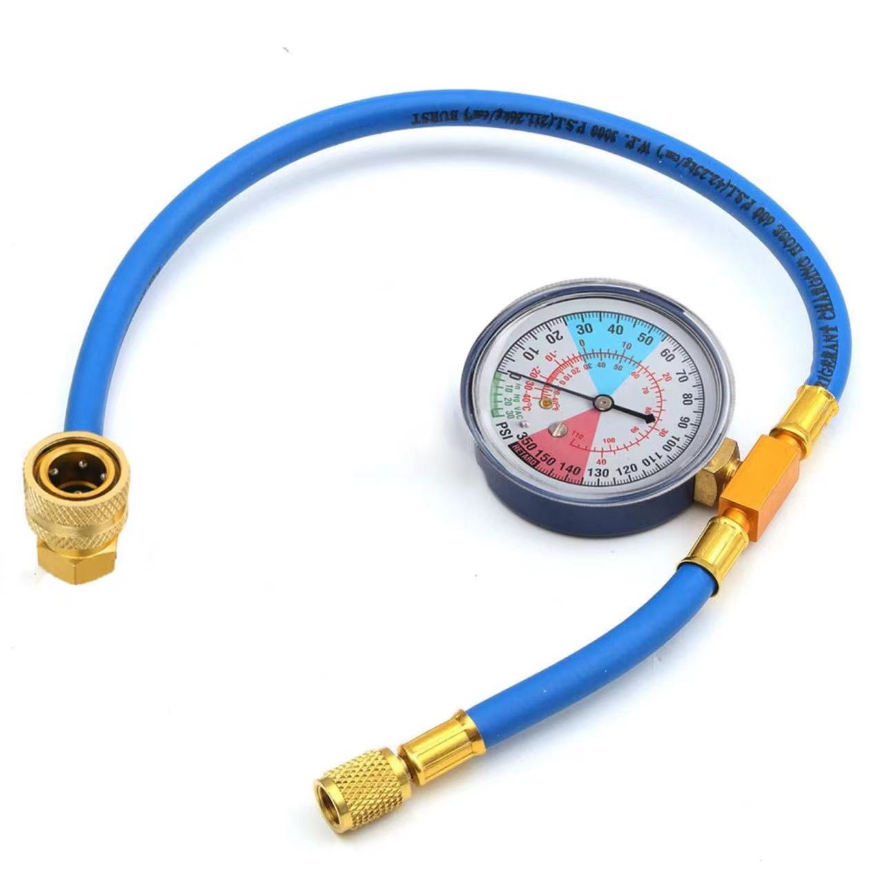 r134a 汽车空调加氟管检测补充管低压接口加氟管 1/4sae 8013