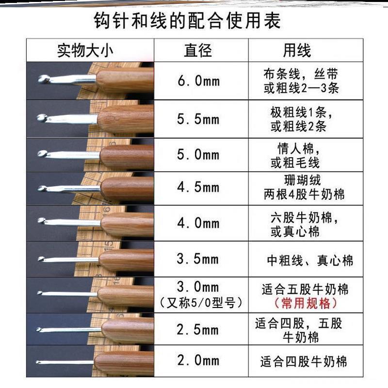 沪牌钩针精抛针手工制作不锈钢家用针锦盒微钩毛线毛衣针编织