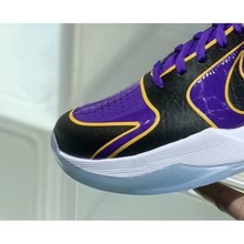 科比2k4全明星黑黄zoom huarache华莱士kobe湖人紫金高帮篮球鞋男