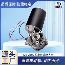 厂家定 制微型直流电机蜗轮蜗杆减速电机价格合适静音自锁马达24v